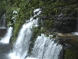 Our third enormous waterfall, the Falls of the Woollen Washer, on the River Mellte near Ystradfellte youth hostel